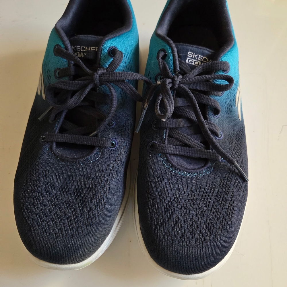 Skechers Blue and Black Athletic Shoes